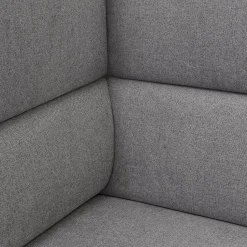 Canapé acoustique 2 places 'VISAVI' avec haut dossier en tissu gris foncé