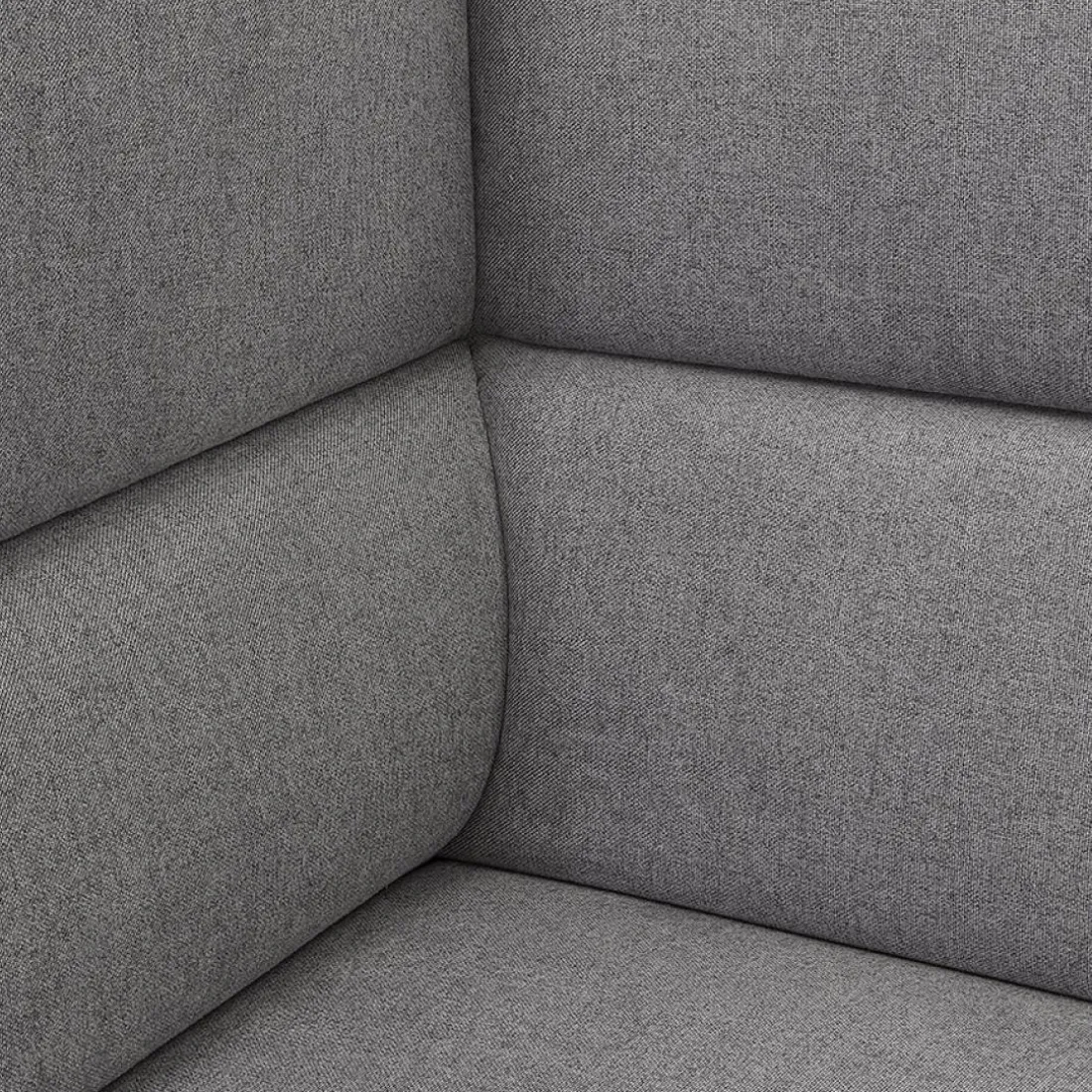 Canapé acoustique 2 places 'VISAVI' avec haut dossier en tissu gris foncé