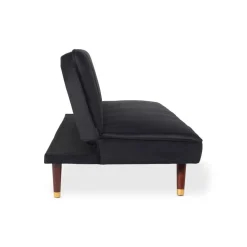 Canapé convertible clic-clac Olympia Velours Noir
