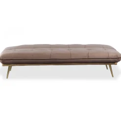 Canapé Convertible Clic-Clac BRICE Velours Taupe