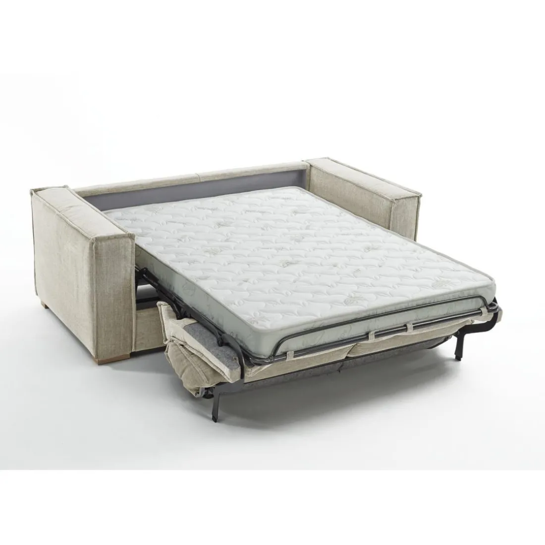 Canapé convertible express Beige Clair 3 places ISABELLA