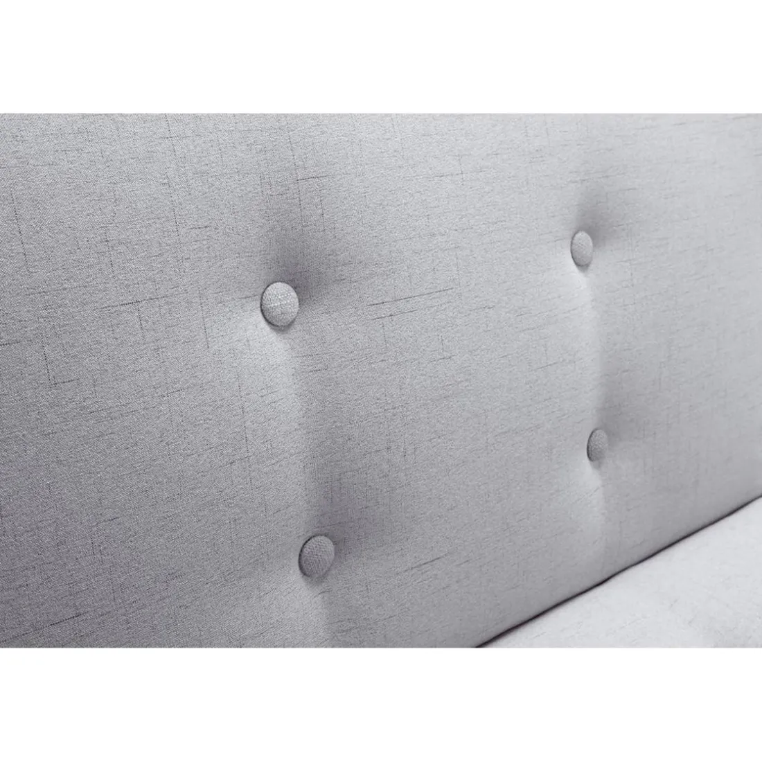 Canapé Convertible Tissu Gris AZING
