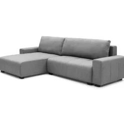 Canapé d'angle convertible élégant Malone Tissu Gris