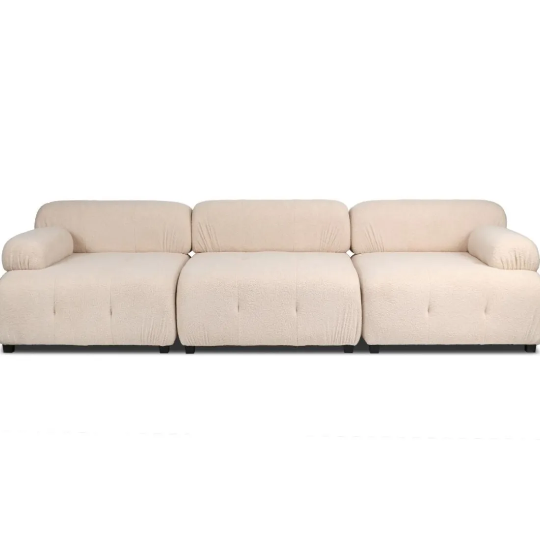 Canapé design modulable Hollywood Tissu bouclette Beige