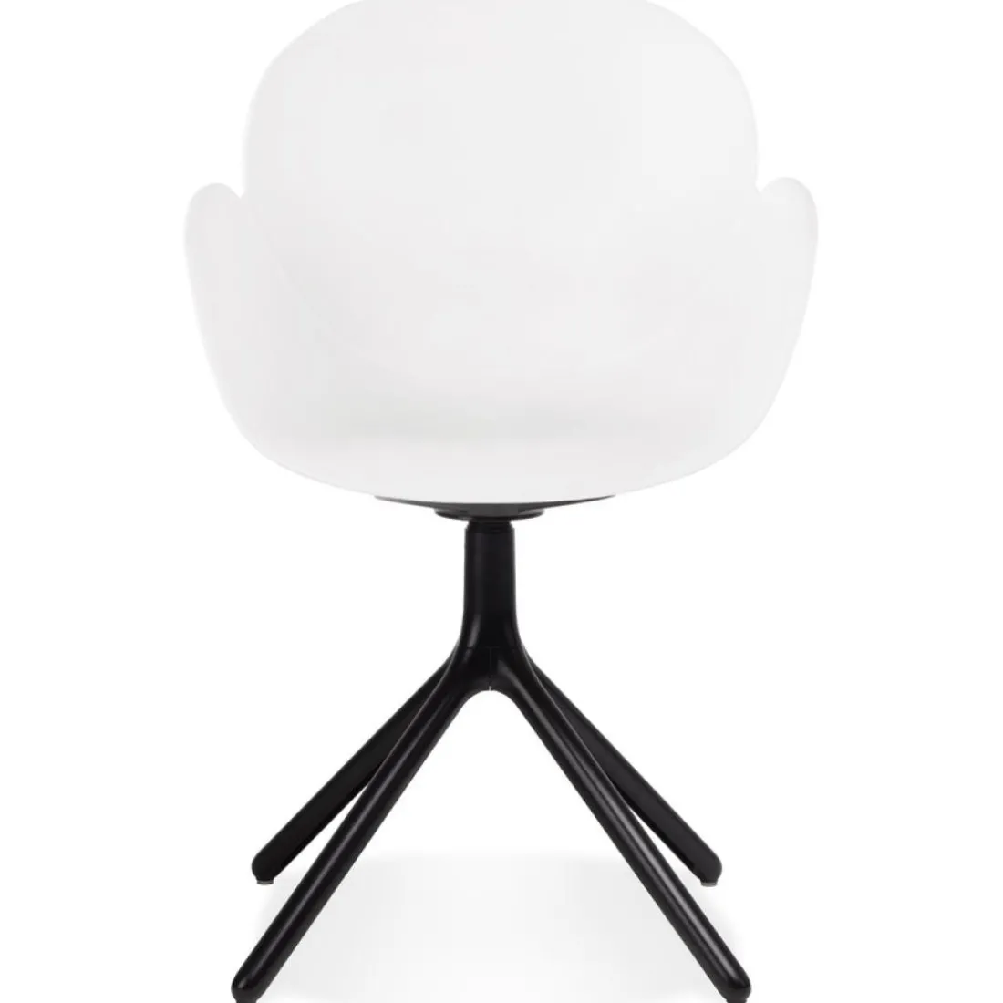 Chaise avec accoudoirs 'APODIS' blanche en matière plastique