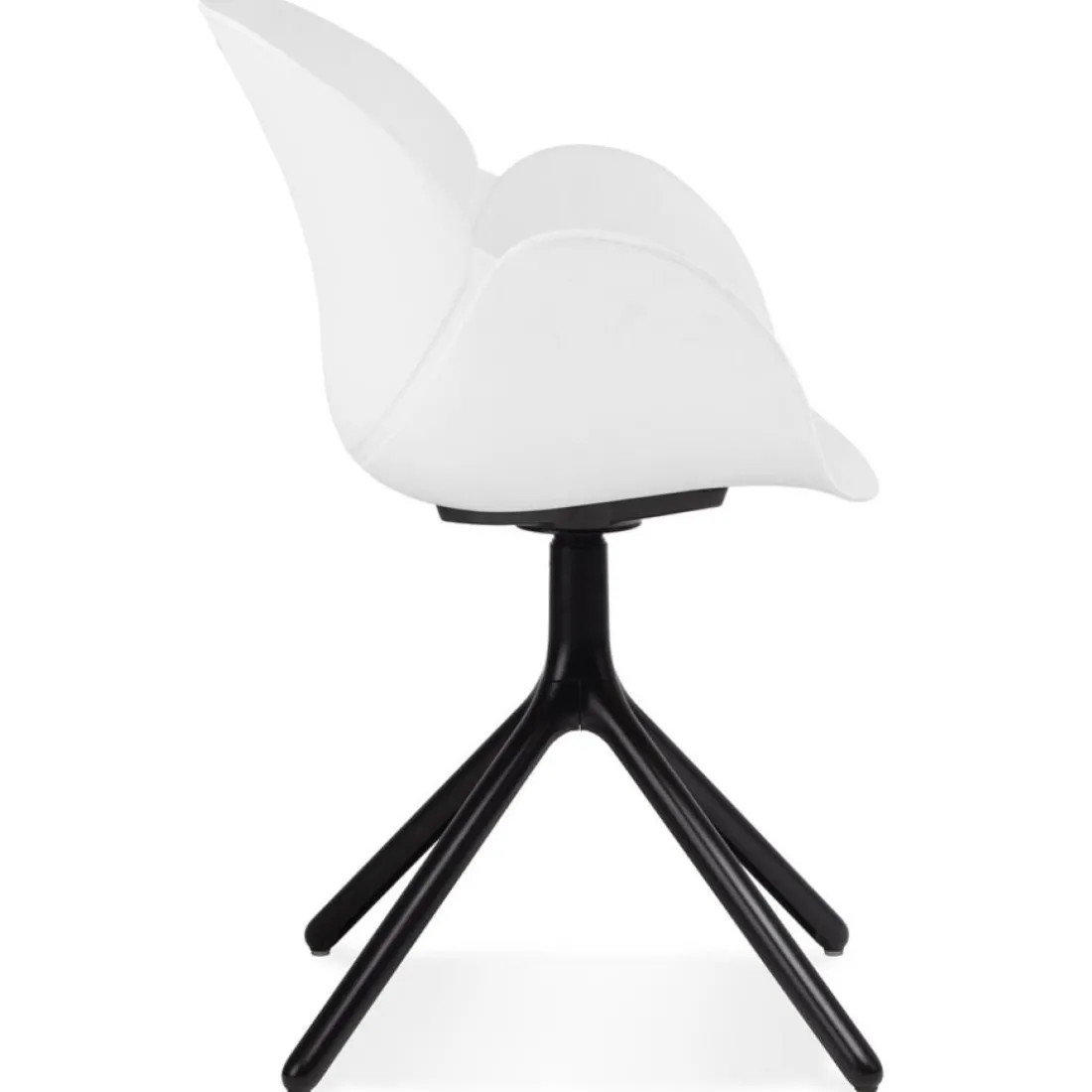 Chaise avec accoudoirs 'APODIS' blanche en matière plastique