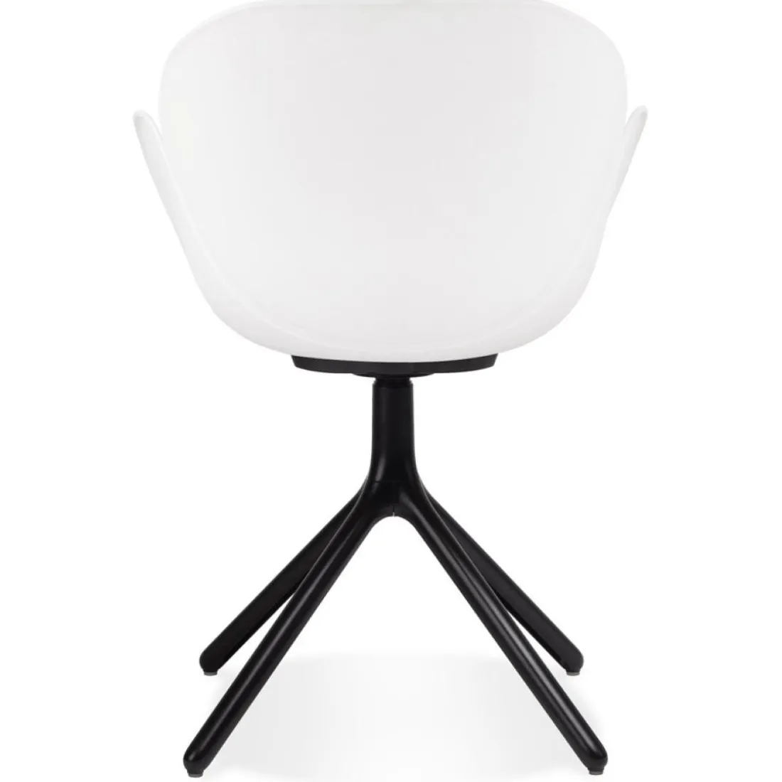 Chaise avec accoudoirs 'APODIS' blanche en matière plastique