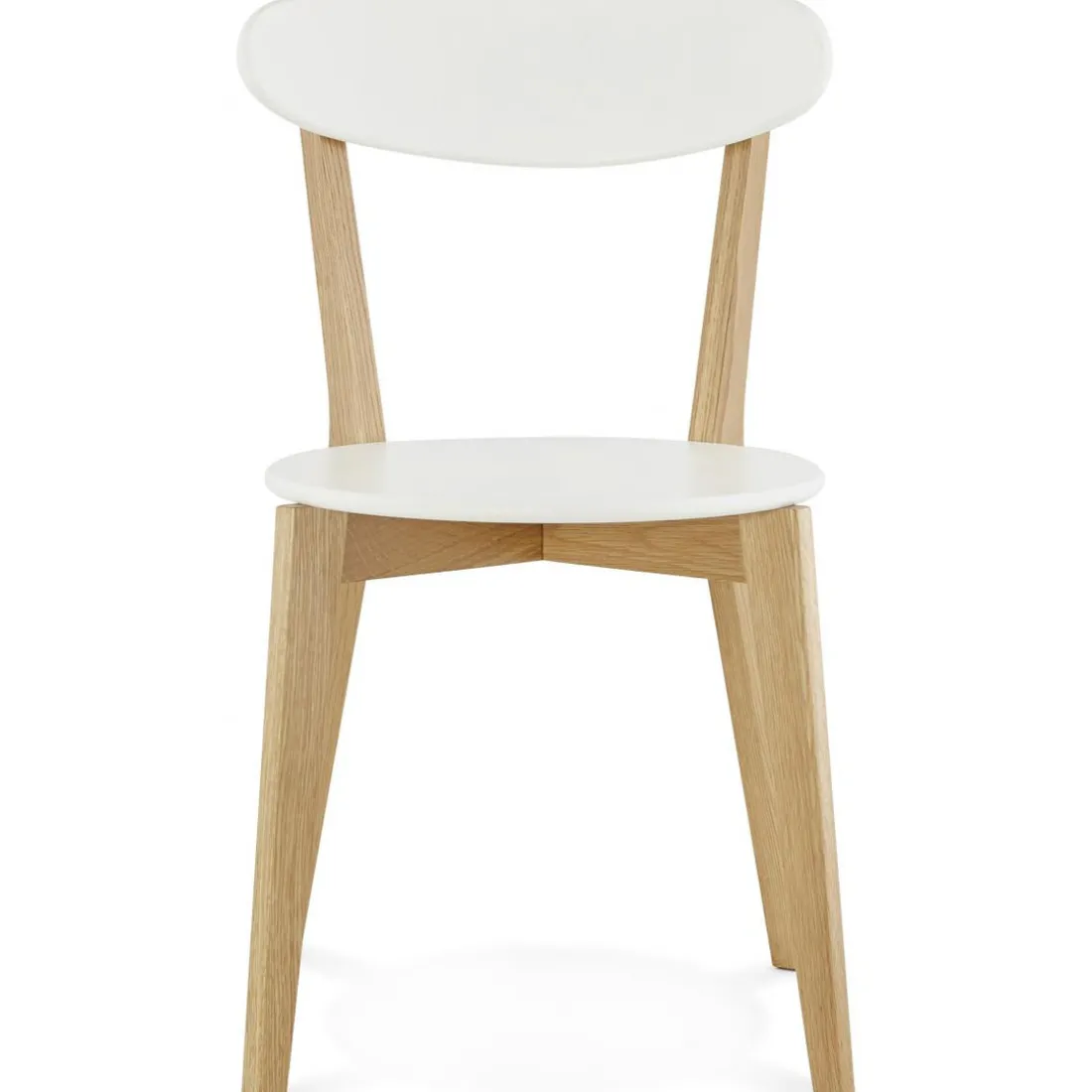 Chaise àcandinave blanche 45x52x80 cm LORIE