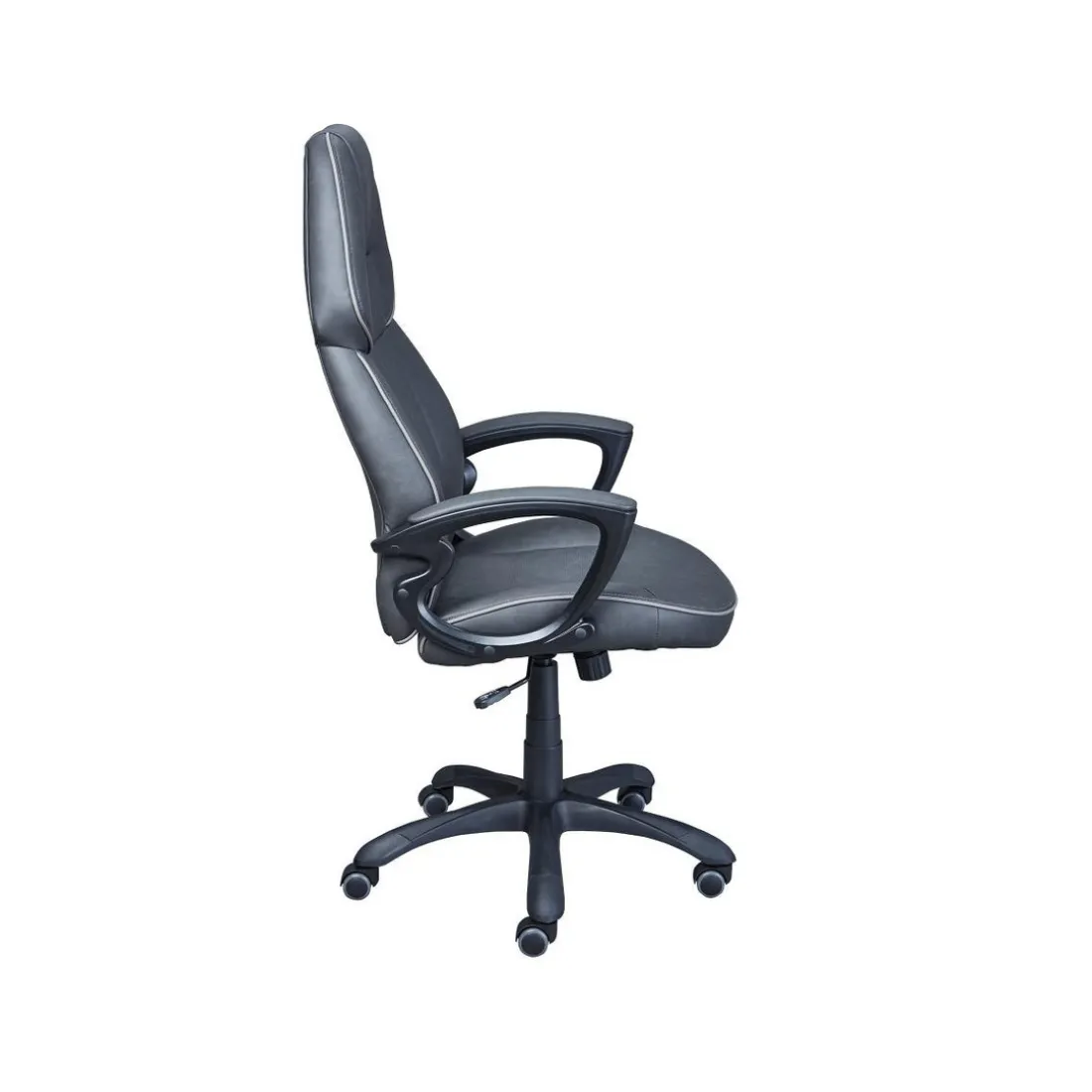 Chaise de Bureau à Hauteur Réglable Noir et Gris