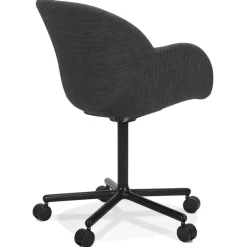 Chaise de bureau avec accoudoirs 'ASTRA' gris foncé
