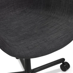Chaise de bureau avec accoudoirs 'ASTRA' gris foncé