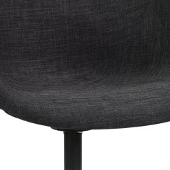 Chaise de bureau avec accoudoirs 'ASTRA' gris foncé