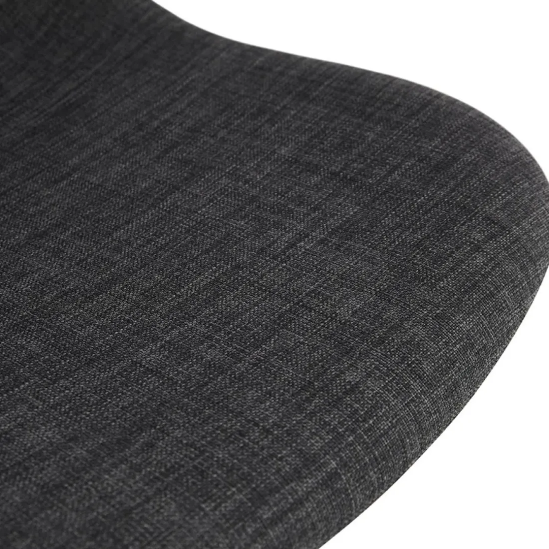 Chaise de bureau 'TAVIRA' en tissu gris foncé