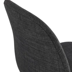 Chaise de bureau 'TAVIRA' en tissu gris foncé