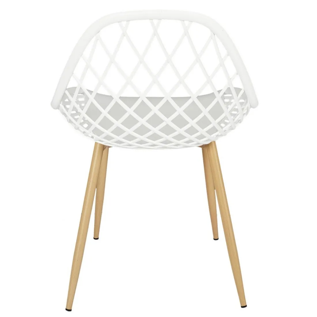 Chaise de Jardin Croisillons Blanc