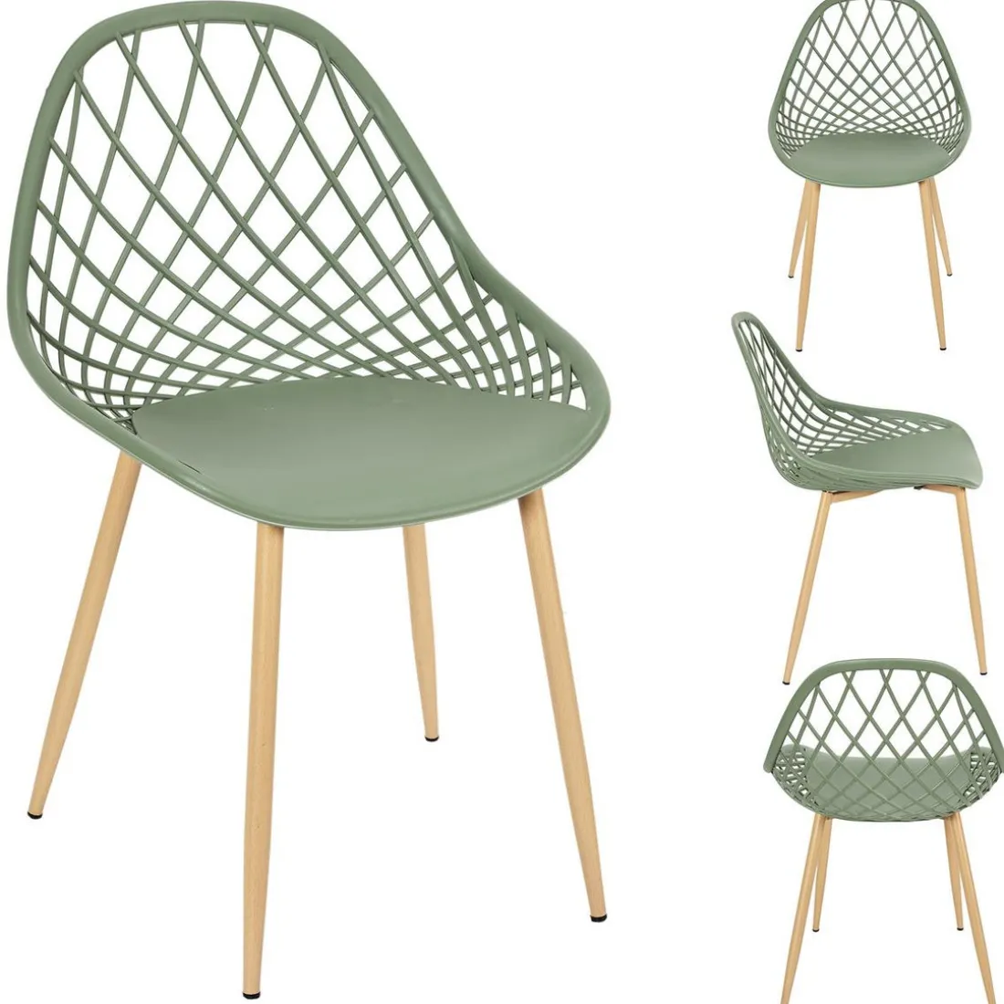 Chaise de Jardin Croisillons Vert