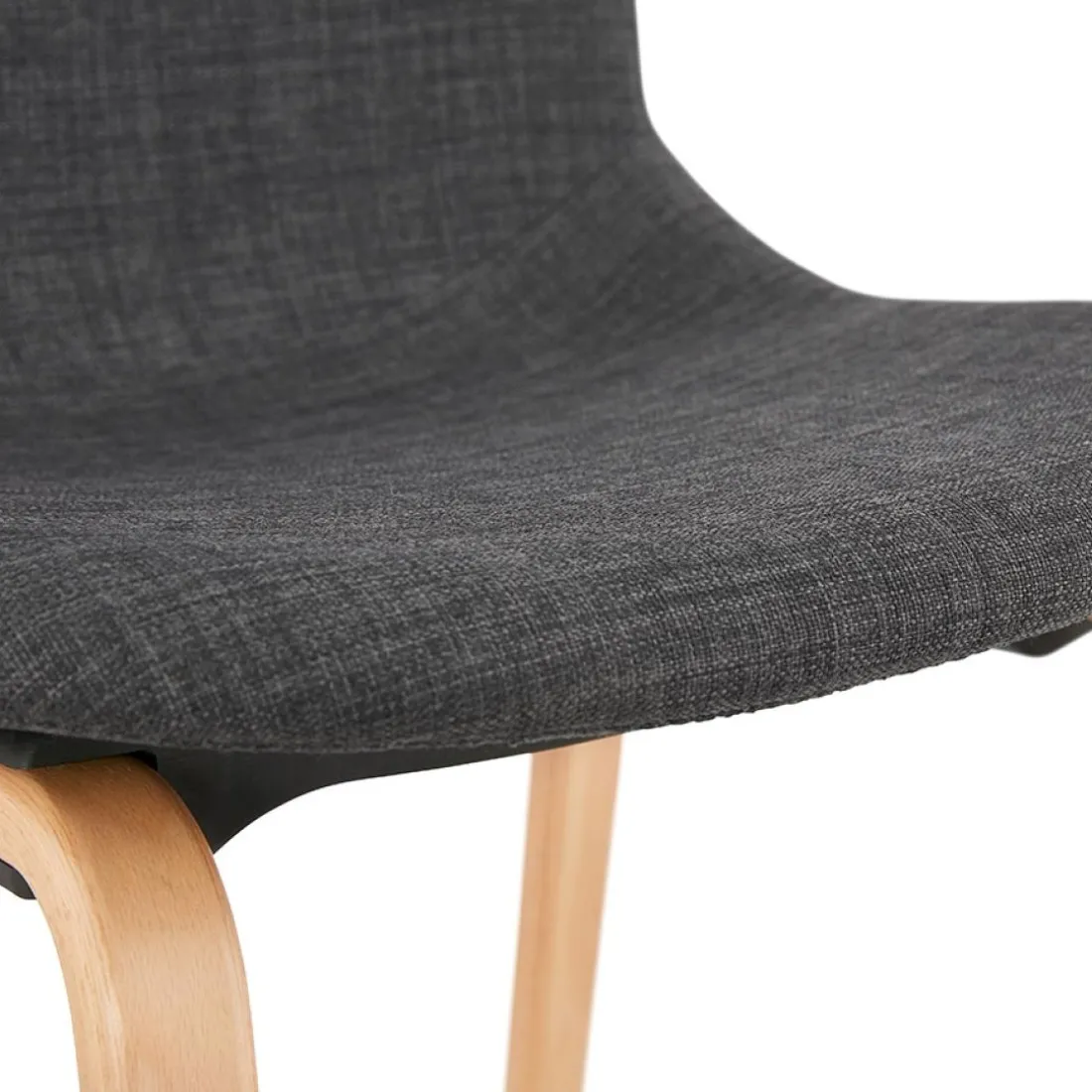 Chaise de salle à manger 'CELTIK' en tissu gris style scandinave
