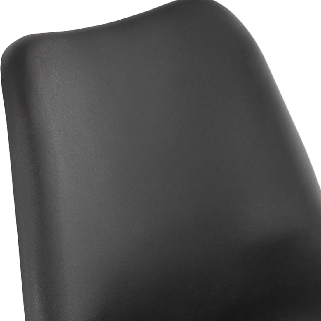 Chaise design 'BYBLOS' noire style industriel