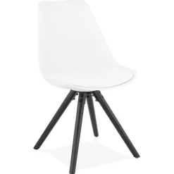Chaise design 'PIPA' blanche