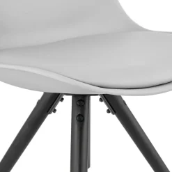 Chaise design 'PIPA' grise