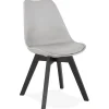 Chaise design 'TAPAS' grise