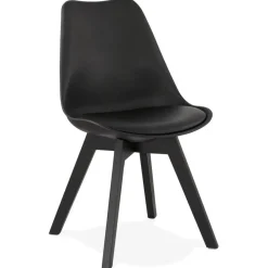 Chaise design 'TAPAS' noire