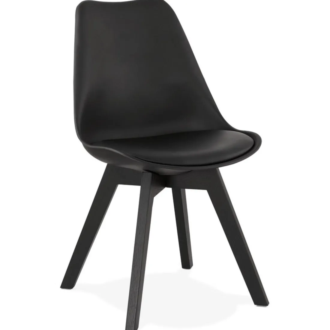 Chaise design 'TAPAS' noire