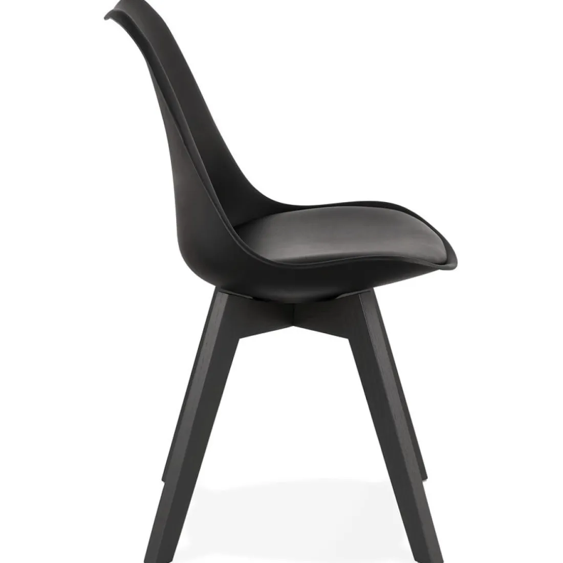Chaise design 'TAPAS' noire