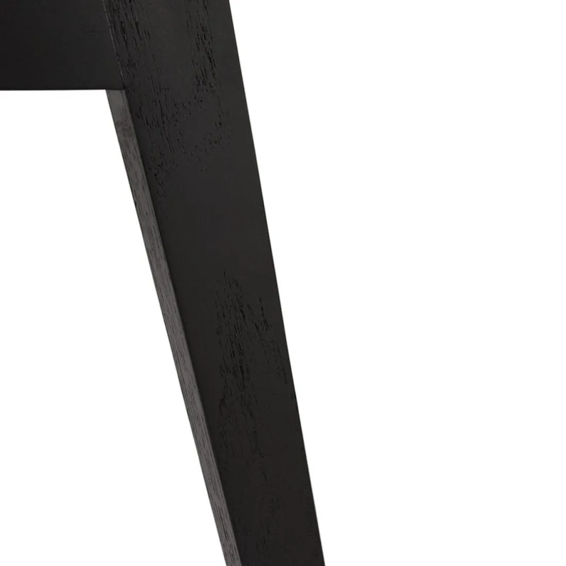 Chaise design 'WILLY' en tissu et bois noir