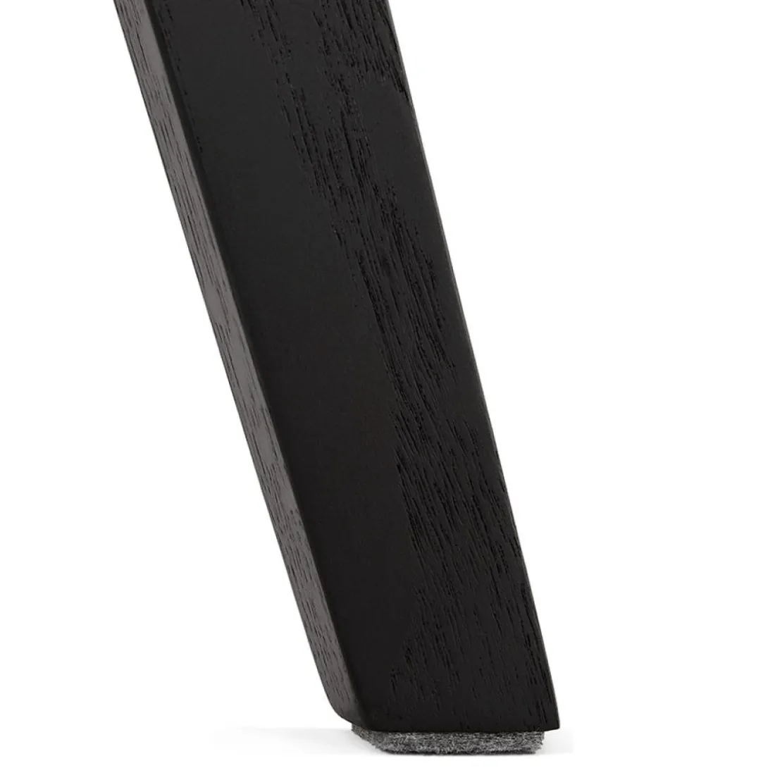 Chaise design 'WILLY' en tissu et bois noir