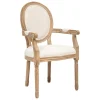 Chaise en hévéa beige