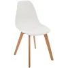Chaise enfant, blanche assise en polypropylène