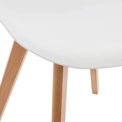 Chaise enfant, blanche assise en polypropylène