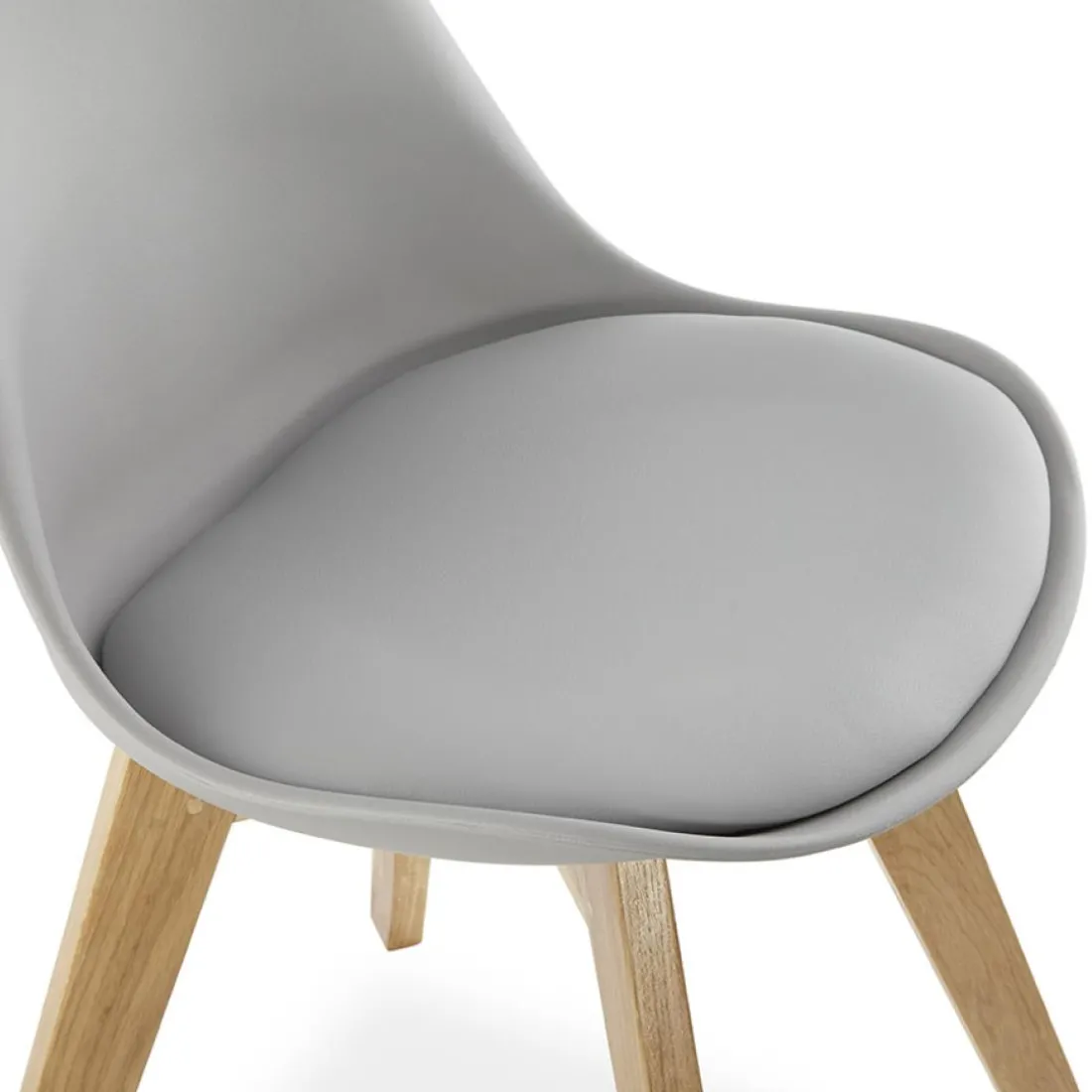 Chaise moderne 'TEKI' grise