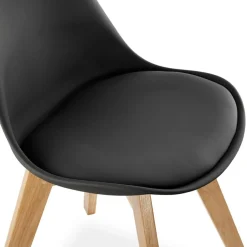 Chaise moderne 'TEKI' noire