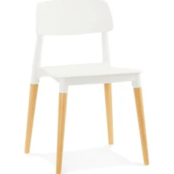 Chaise moderne 'TRENDY' blanche style scandinave