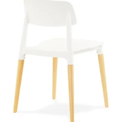 Chaise moderne 'TRENDY' blanche style scandinave