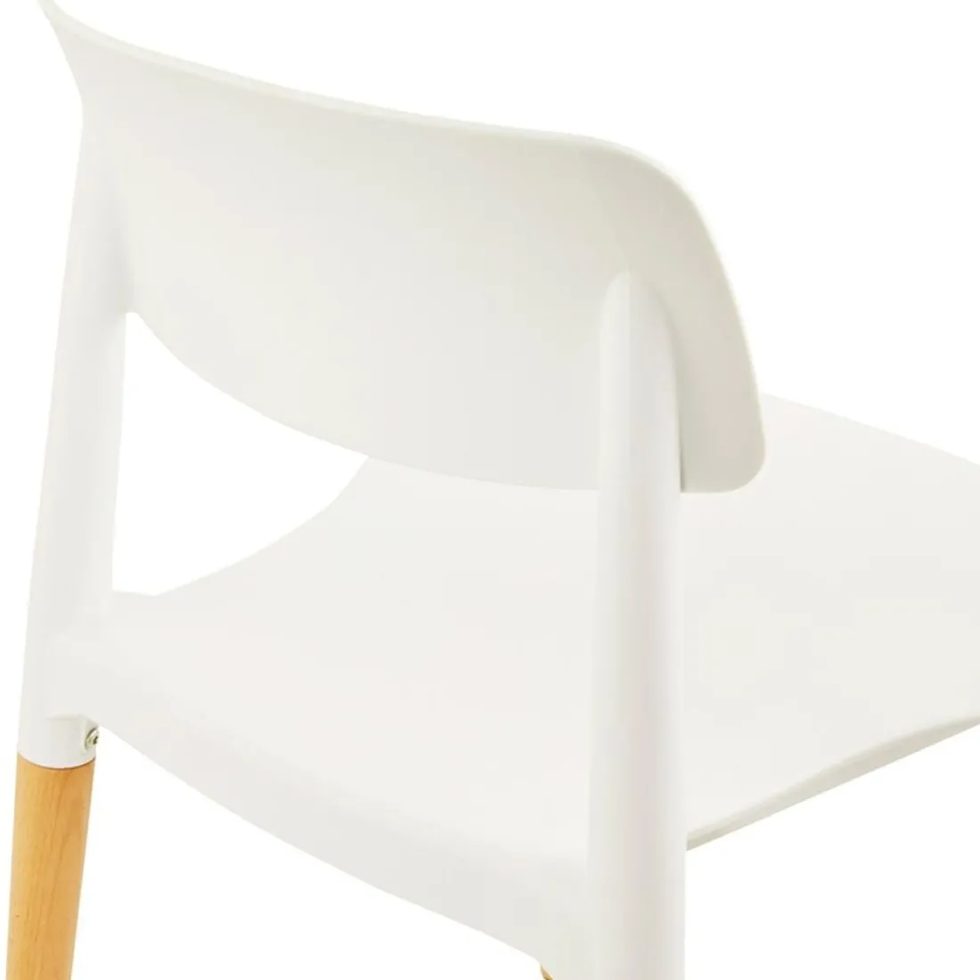 Chaise moderne 'TRENDY' blanche style scandinave