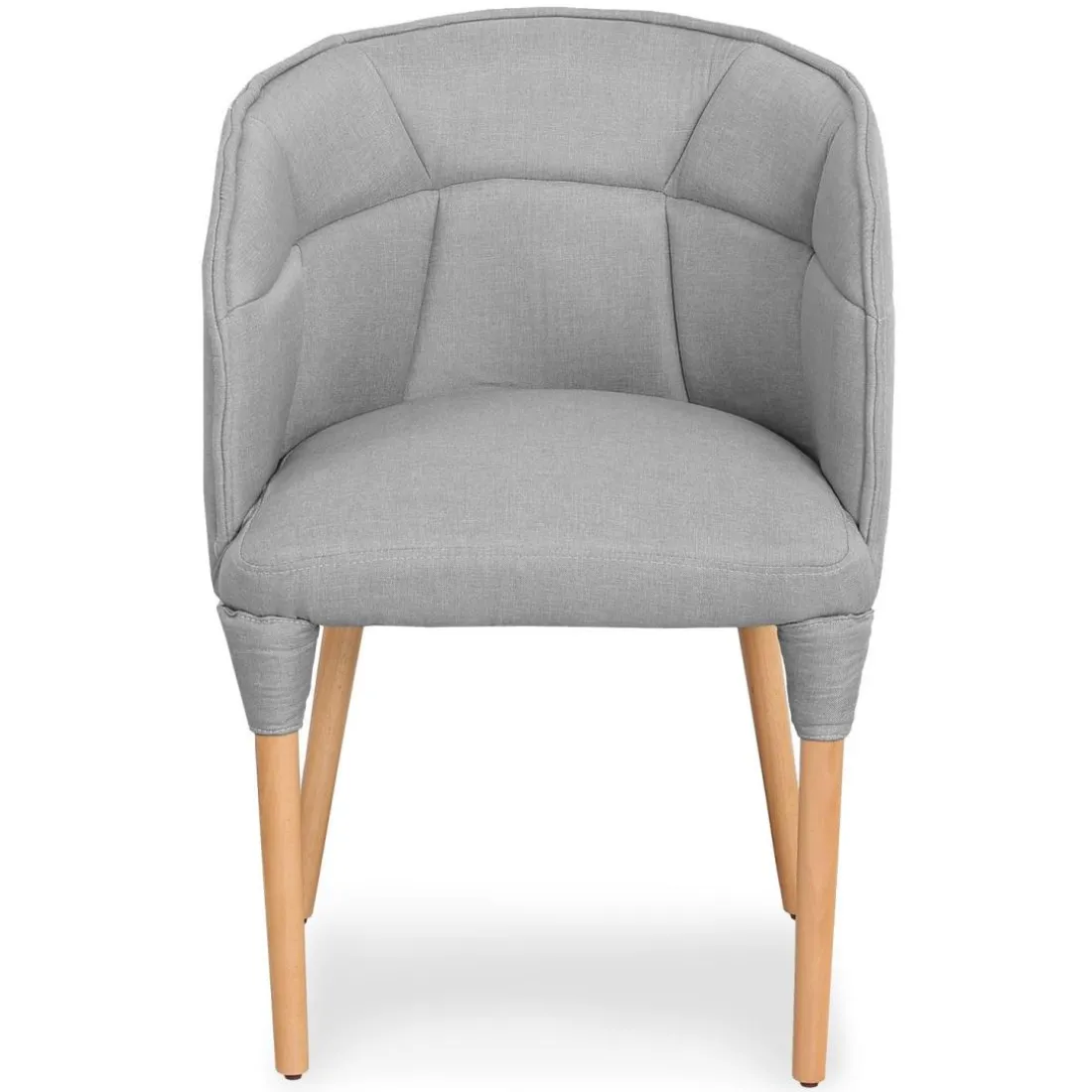 Chaise ou Fauteuil Cielo Tissu Gris Clair