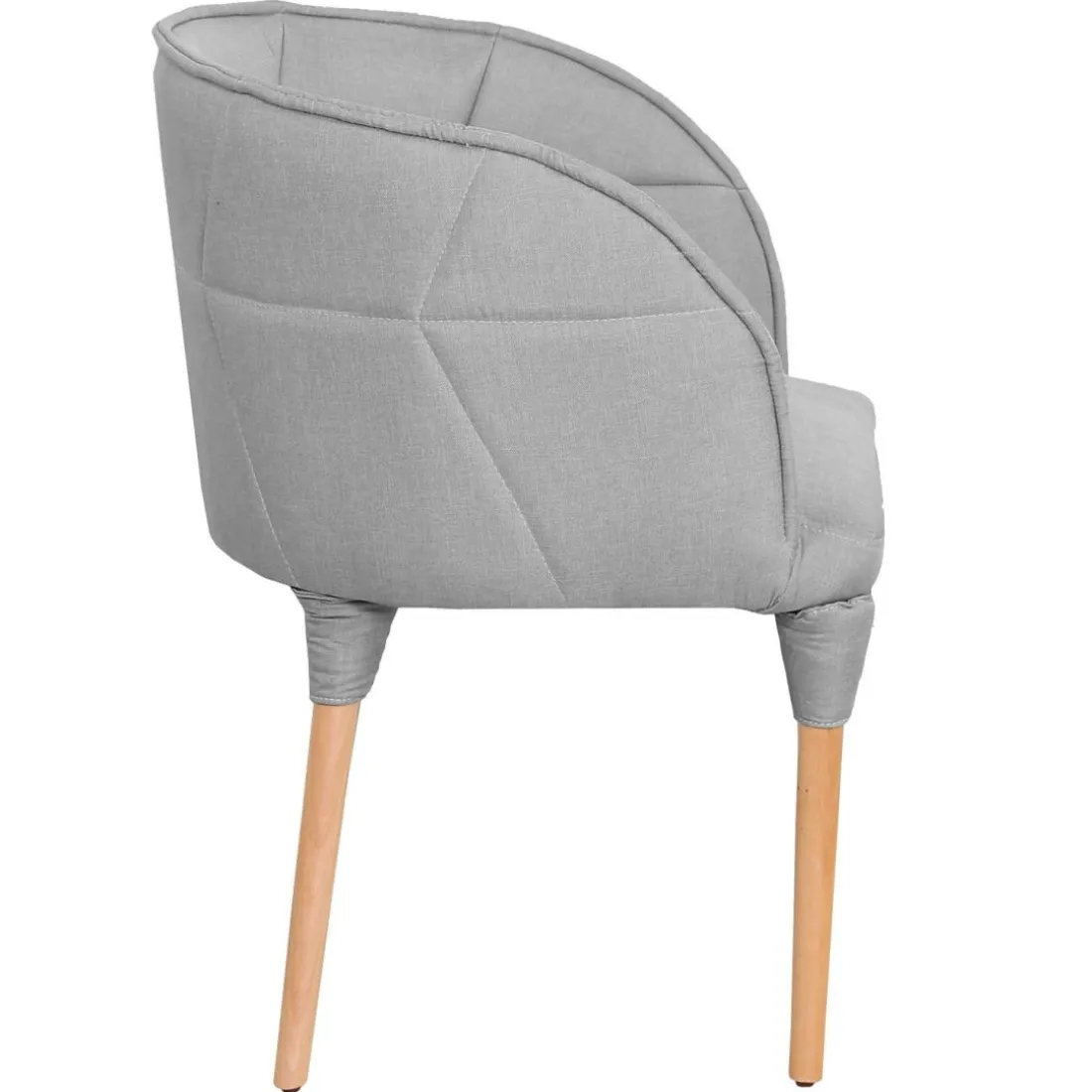 Chaise ou Fauteuil Cielo Tissu Gris Clair