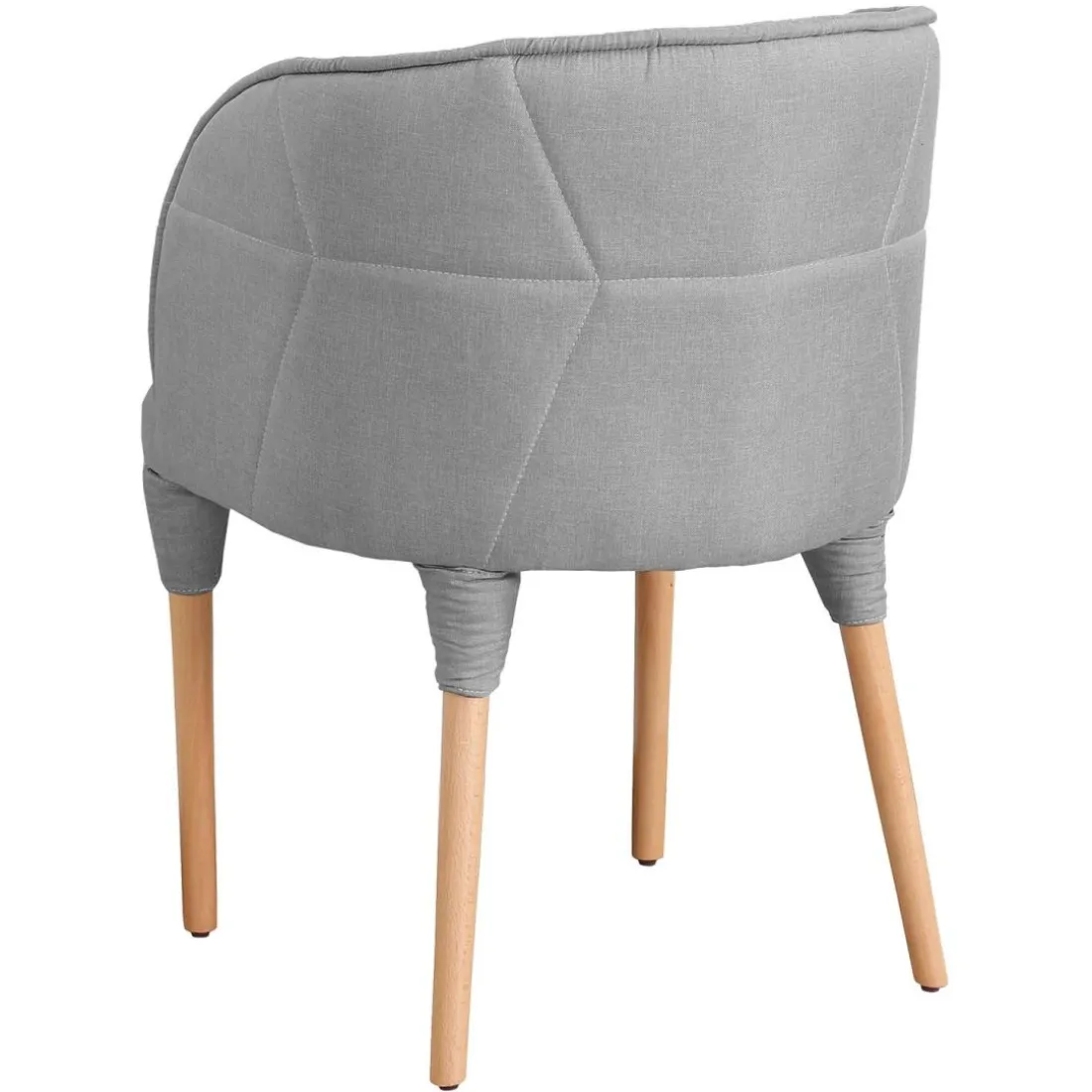 Chaise ou Fauteuil Cielo Tissu Gris Clair