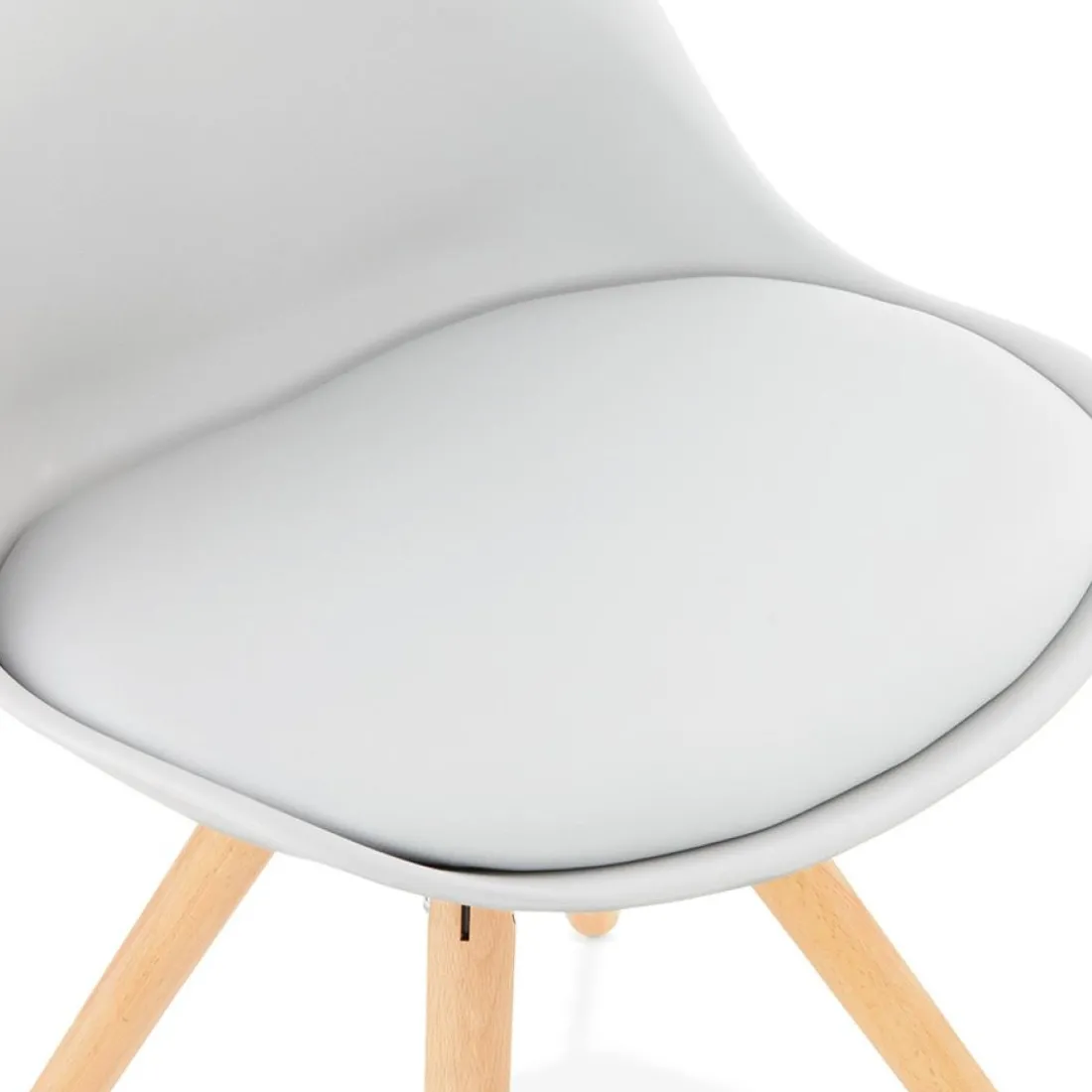 Chaise scandinave 'GOUJA' grise