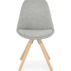 Chaise scandinave 'HIPHOP' en tissu gris