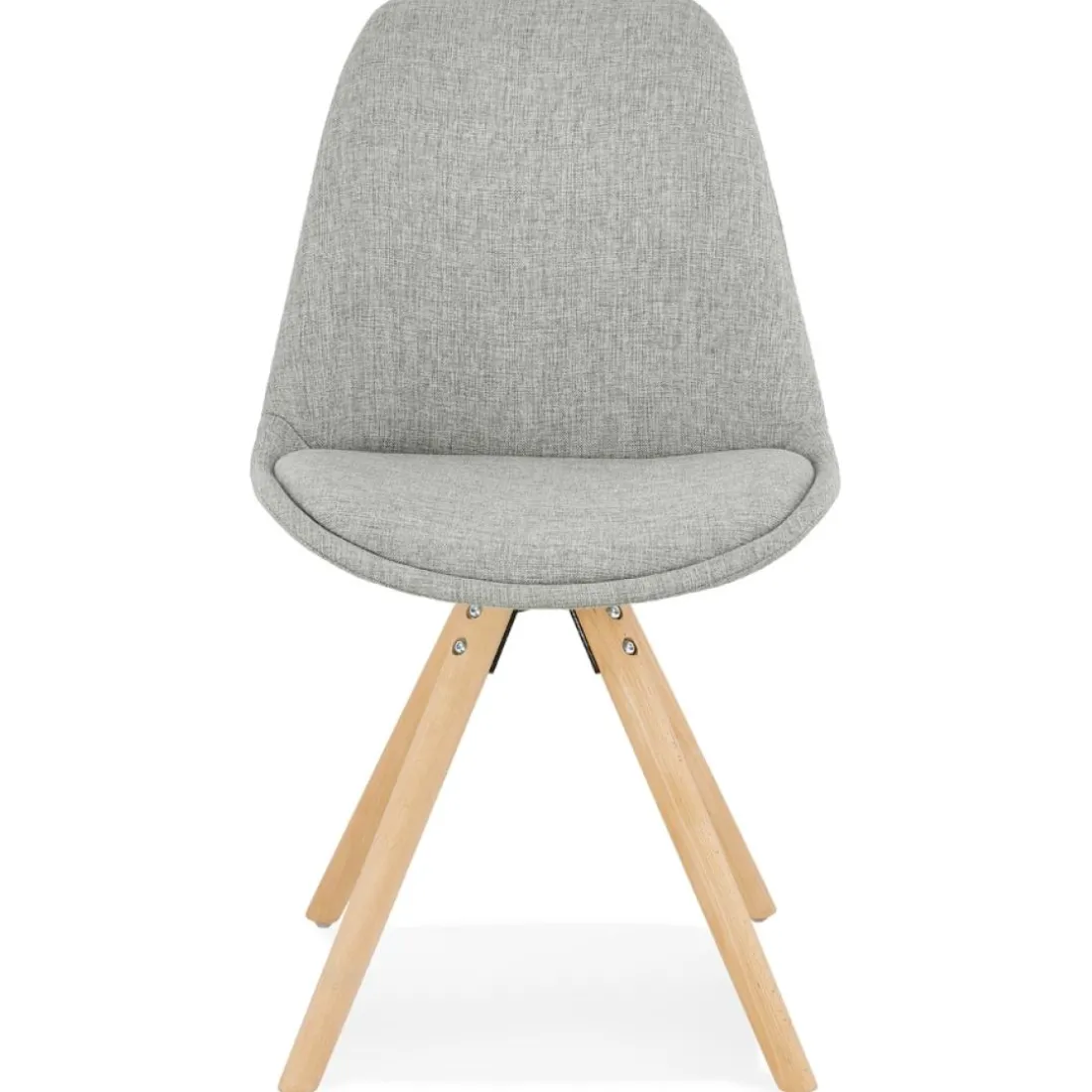 Chaise scandinave 'HIPHOP' en tissu gris