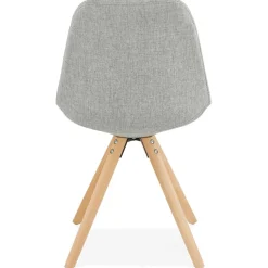 Chaise scandinave 'HIPHOP' en tissu gris