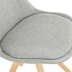 Chaise scandinave 'HIPHOP' en tissu gris