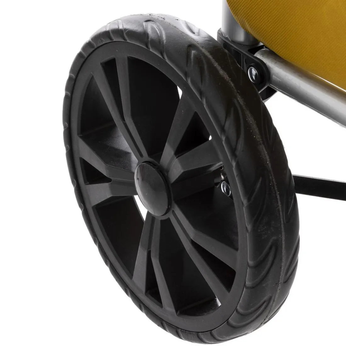 Chariot Pliant 2 Roues Aluminium Jaune Moutarde