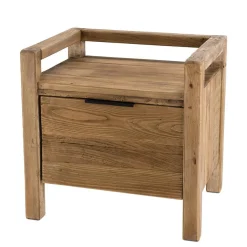 Chevet ANDRIAN 1 Tiroir Bois Pin Recyclé