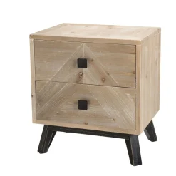 Chevet MANDY Scandi 2 Tiroirs