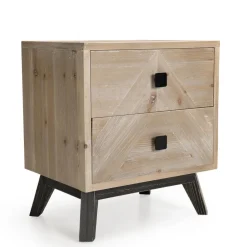 Chevet MANDY Scandi 2 Tiroirs